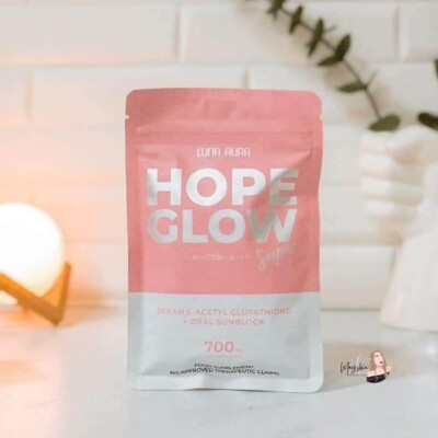 HOPE GLOW SUPER von: LUNA AURA 700mg + Sonnencreme zum Einnehmen      