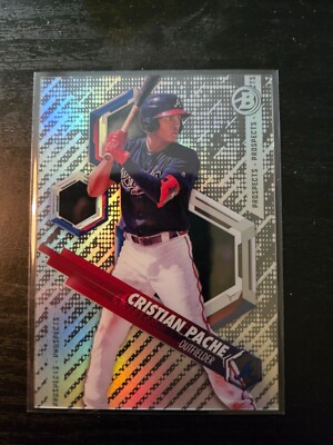 2018 Bowman High Tek: Prospects Pattern 1 #PHT-CP Cristian Pache ROOKIE Braves