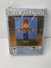 Latch Hook Craft Kit Scarecrow #407 Fall Halloween Package Damage