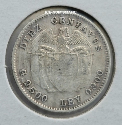 1938 - 10 Centavos Colombia Coin -Silver 0.900-Antique Coin - Nice!!! -KM# 196 - Picture 2 of 4
