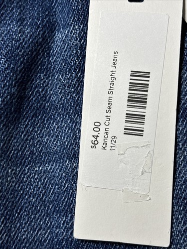Jeans donna Kancan nuovi con etichette vintage anni 90 taglia 13/30 taglio cuciture vita alta etichetta dritta $64 - Foto 4 di 11