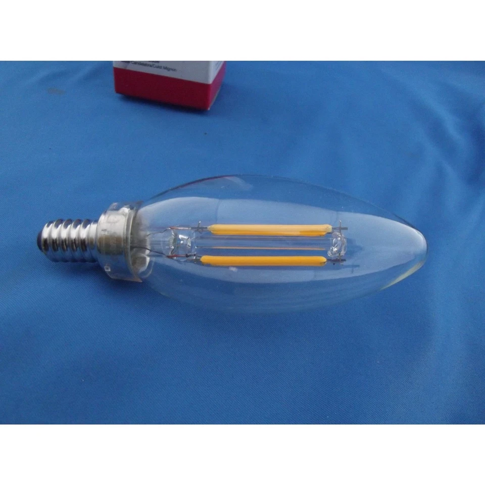 Satco S29890, 4W B11 LED; Clear; Candelabra base; 3000K; 350 Lumens; 120V - Image 4 of 4