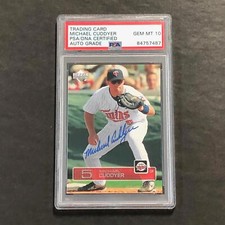 2003 Upper Deck Baseball #357 Michael Cuddyer Signed Card Auto Grade 10 PSA Slab