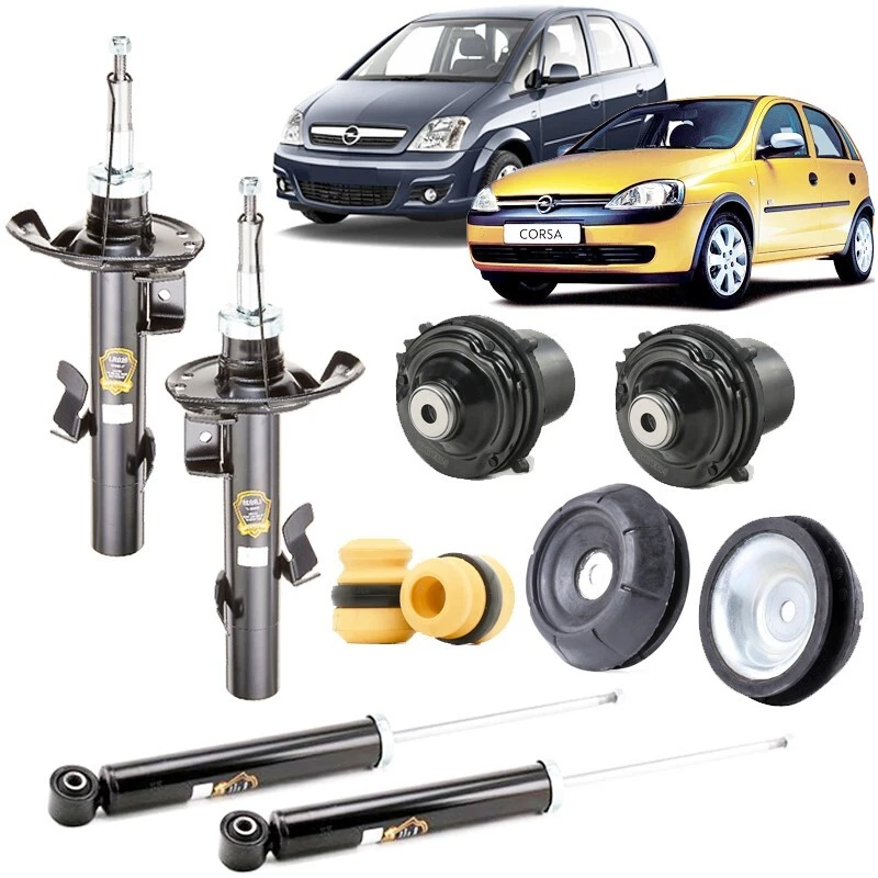 2 Ammortizzatori A Gas Per Portellone Posteriore - 350 N, Lunghezza 475 Mm, Compatibili Con Opel Combo E Corsa C