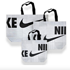 Nike Reusable Shopping Bag Tote Tarpaulin White S/M/L : Eco-Friendly🔸Tracking🔸