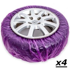 4 x ALLOY WHEEL MASKING SYSTEM WHEEL FILM PAINT ABSORBENT COVERS J TAPE