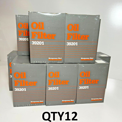 QTY12 NOS Vintage Montgomery Ward Oil Filters 39201 85515 LF115 PH8A 51515 (E185