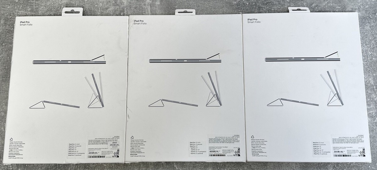 13㌅iPad Pro M4用ケース(白) Apple純正smart folio GENUINE APPLE IPAD PRO 13” M4 2024 SMART FOLIO COVER FLIP