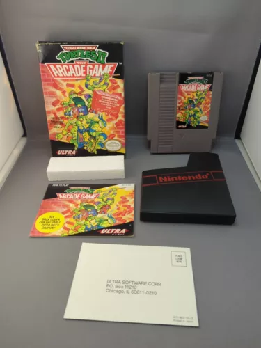 * Teenage Mutant Ninja Turtles II: The Arcade Game (Nintendo NES) Complete CIB