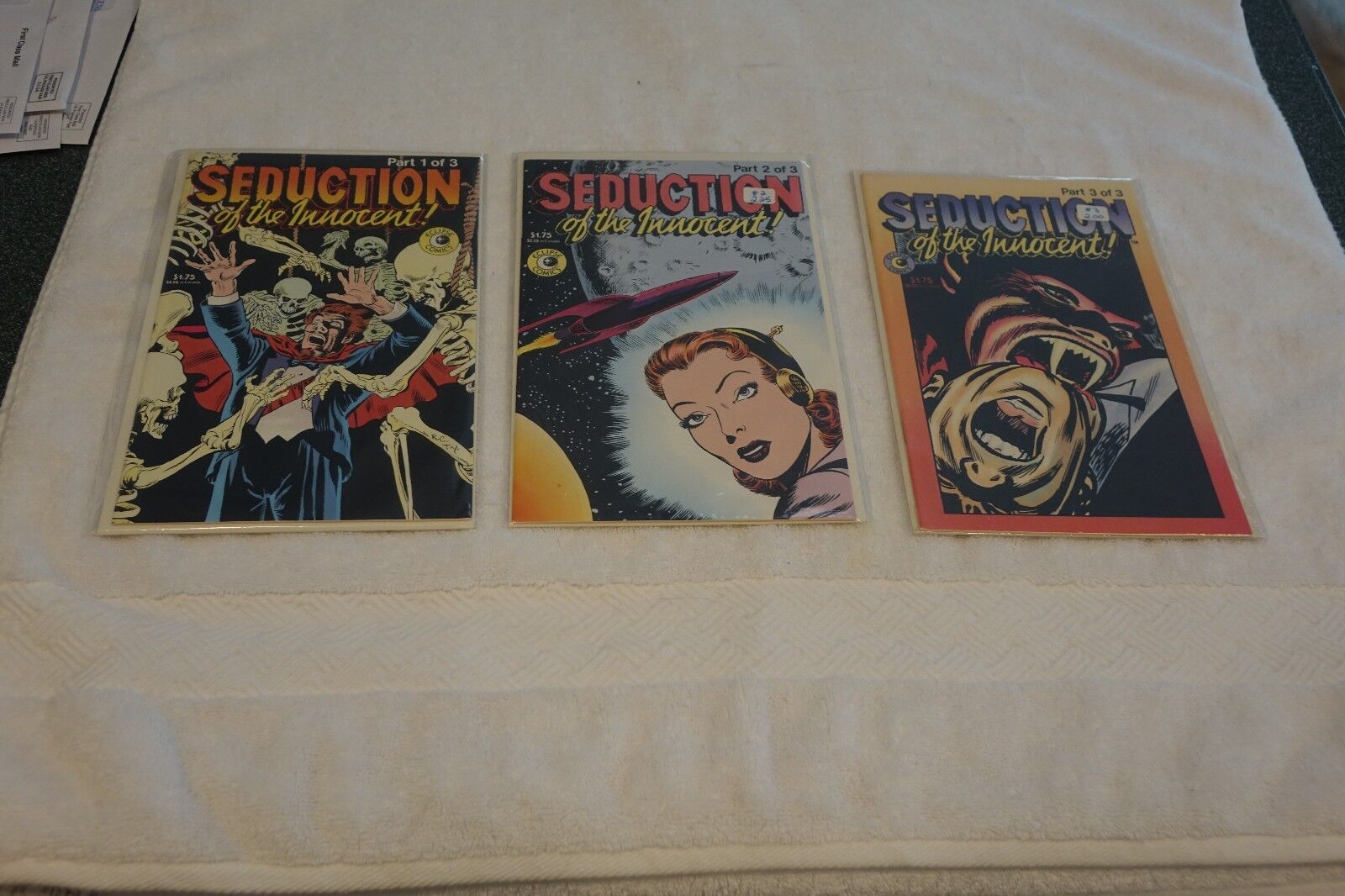 Comic Book Set - 1-3 Seduction of the Innocent - Horror - Eclipse Comics 1985 