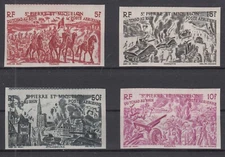 QX25001/ FRENCH ST PIERRE & MIQUELON – Y&T # A12 / A14 – A17 MINT MNH IMPERF