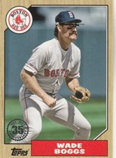 2022 TOPPS SERIES 1 WADE BOGGS 3B RED SOX 1987 RETRO 35TH ANNIVERSARY SP