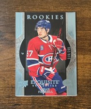 2023-24 Exquisite Collection Rookies Platinum Blue #R1 Sean Farrell /299