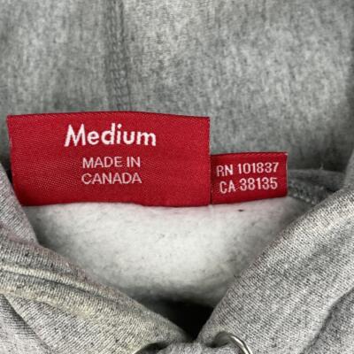 Supreme 19AW BOX LOGO HOODIE Men's Hoodie Gray Blue Size M