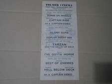 c1966 Tarzan And The Valley of Gold Film Poster Tolmer Cinema Hampstead Road