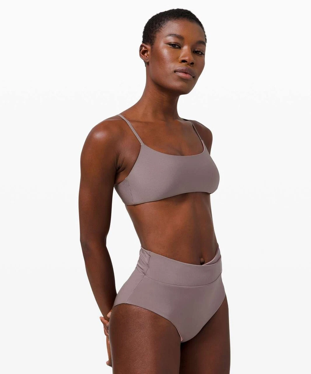 Lululemon All that Glimmers Top Lunar Rock Pink Taupe Bra Swim A/B