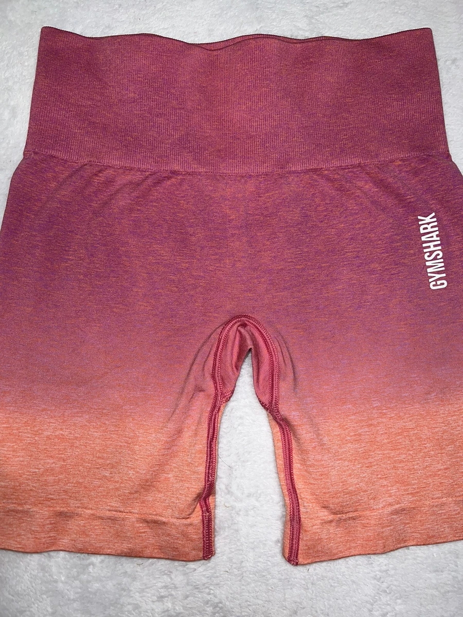 Gymshark Adapt Ombre Seamless Shorts Women's Small NWOT - Orange Marl/Pink