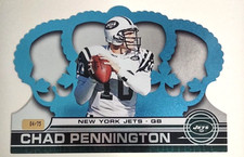 2001 Pacific Crown Royale Platinum Blue #96 Chad Pennington 04/75 New York Jets