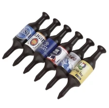 Golf Tees New, Funny Beer Brand References Lot Of 6 Gift For Golf Lover