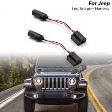 H4 LED Headlight Conversion Adapter Harness for Jeep Wrangler JL Gladiator 2018-