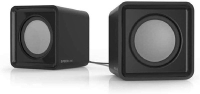 SPEEDLINK SL-810004-BK Twoxo Stereo Compact Cube designed USB Powered 5W Speaker