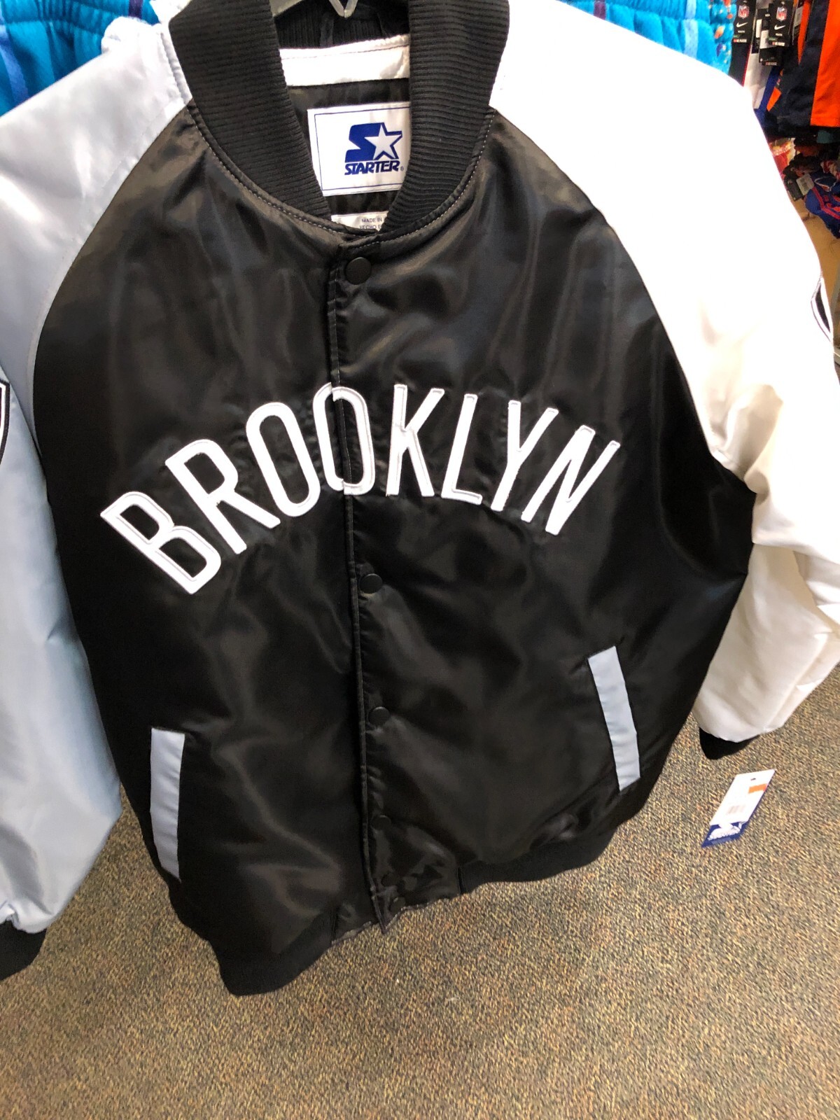 BROOKLYN NETS NBA Satin HEAVY NEW 