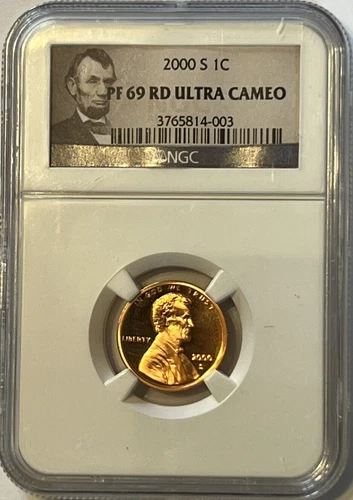 2000 S Lincoln Memorial Penny Cent NGC PF 69 RD Ultra Cameo