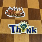 Think Vintage Skateboard Sticker Lot Of 2 Other Skateboarding Listings