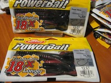 2 Packs Berkley Soft Fishing PowerBait / 7" Power Worms / Red Shad PBBPW7-RS