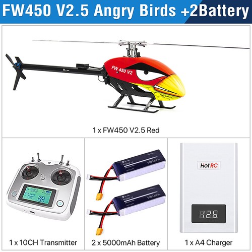 Fly Wing FW450L V2.5 3D GPS 6CH Automático Retorno Altura Estable RC Helicóptero - Imagen 25 de 27