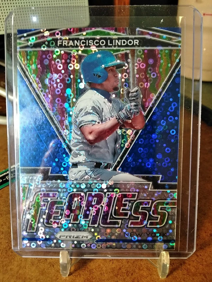 Francisco Lindor 2021 Panini Prizm /199 Blue Mets - Image 4 of 4