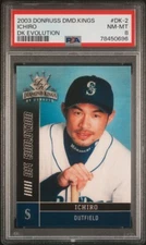 ICHIRO SUZUKI 2003 Donruss Diamond Kings DK Evolution #DK-2 PSA 8 NM-MT