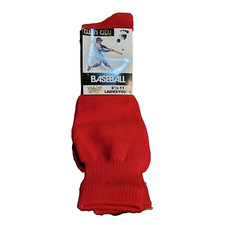 vintage 00s baseball socks Twin City womans/youth 8 1/2-11 red new in package