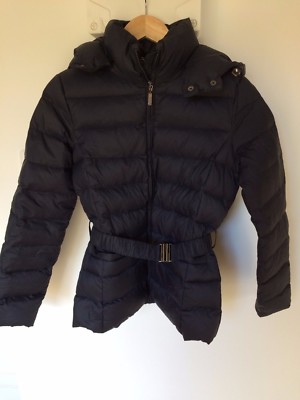 Doudoune Benetton Taille 38 Bleue - Polyamide - Occasion Très Bon état - Parfaite Pour L'hiver