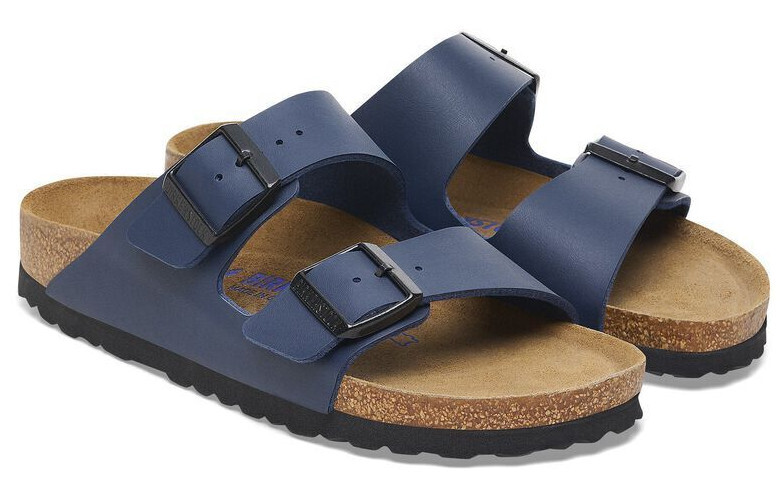 Birkenstock 0051753 ARIZONA Zapatillas Zapatos Hombre Mujer Doble Hebilla Azul