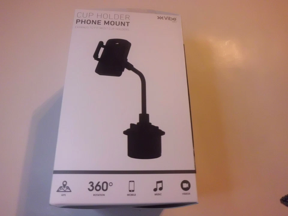 Portavasos Soporte Teléfono Universal por Vibe Auto Nuevo Todavía en Paquete Original Foto 2 de 4