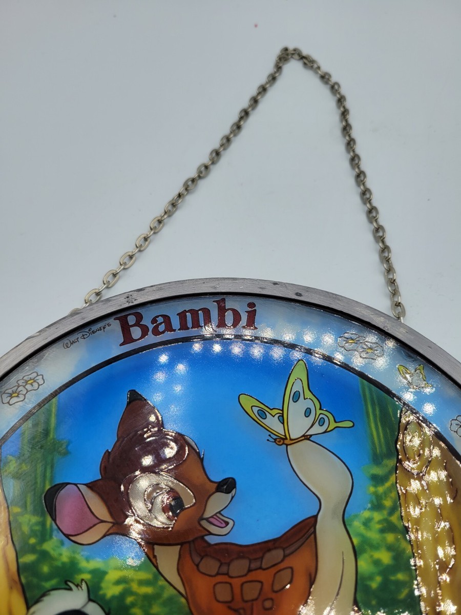 Vintage Disney BAMBI 55th Anniversary Stained Glass Limited