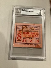 1937 New York Football Giants Charity Exhibition Game College AS Ticket BGS 3 VG