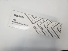 DELAMU Cable/Cord Concealer Wire Channel White Hides Cables And Cords New Sealed