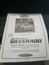 2001 Fisher Price Power Wheels Chevrolet Silverado Owners Manual