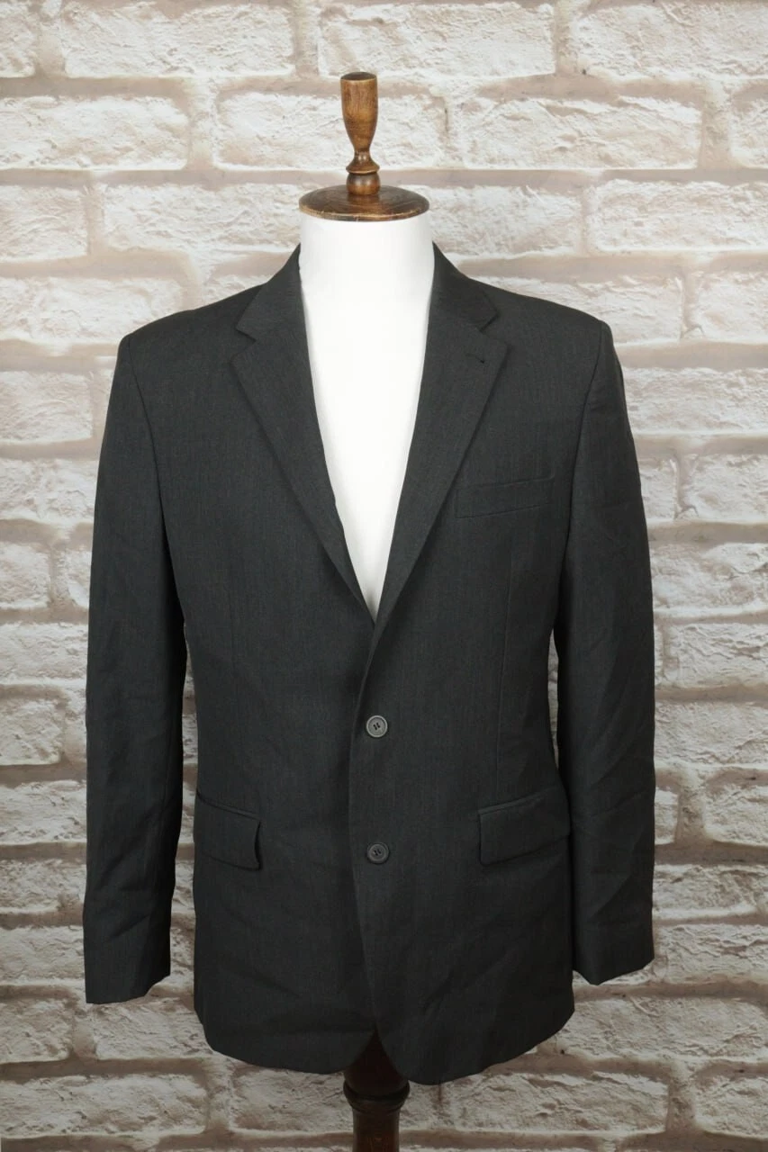 Giacca blazer GIVENCHY grigia lana due bottoni seno singolo taglia 54