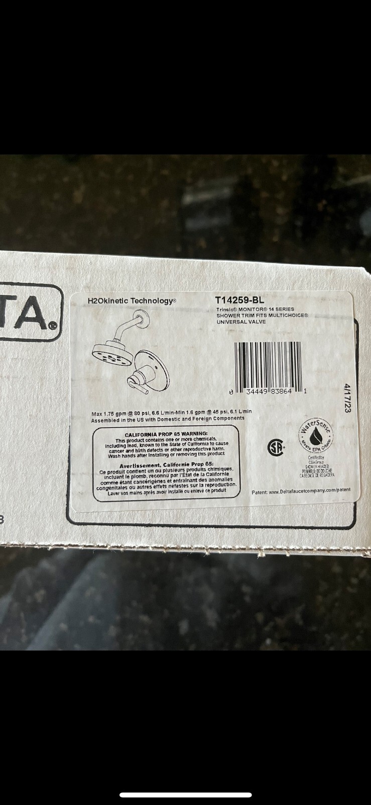 DELTA T144232 RB Woodhurst Monitor 14 Series Shower Trim Oil Rubbed