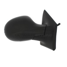 Renault Twingo 2007-2012 Door Wing Mirror Manual Cable Black Drivers Side Right