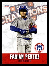 Fabian Pertuz 2022 Choice South Bend Cubs Midwest League Champions #06