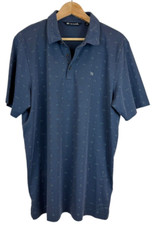 Travis Mathew Golf Polo Shirt Men's XL Blue Sports Stretch Pima Cotton Blend