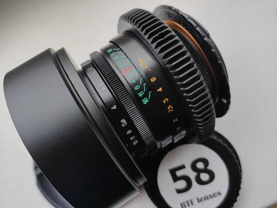 HELIOS 44-2 58mm F2 Cine mod lens Sony E mount *ANAMORPHIC BOKEH&FLARE PURPLE* - Image 2 of 4