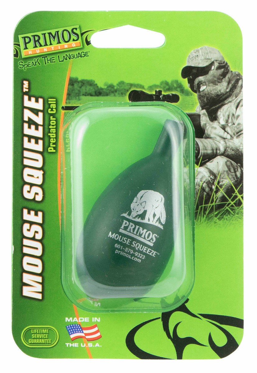 Primos Jagdmaus Squeeze Call Grün Effektives Raubfisch-Anziehwerkzeug 1 Packung