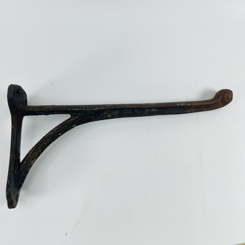 Rustic Cast Iron Tack Hook Wall Mount Equestrian Stable Barn Hanger VTG 9.25"