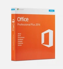Microsoft Office 2016 Pro Plus NEW SEALED Genuine Key & Physical DVD USA Seller