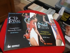 Crystal Palace v Manchester United FAC Final & Replay Programmes 1989/1990 BULK